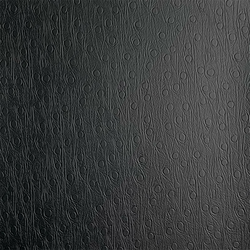 Svart PVC -skinn for sko