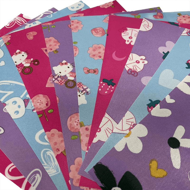 Trykt satengstoff med PVC -belegg