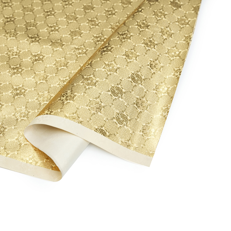 Skinnende gullfauxskinn for veske