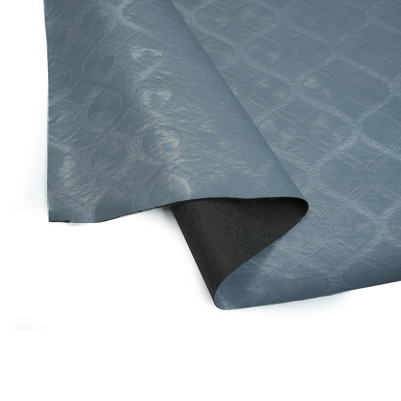 Mørkerødt møbeltrekk PVC -skinn